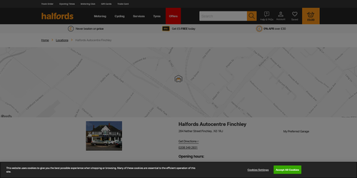 Halfords Autocentre Finchley