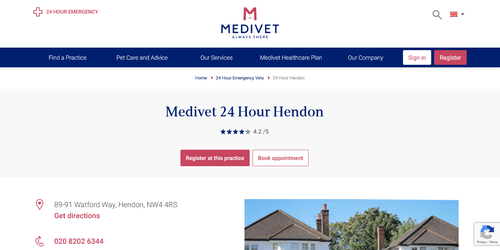 Medivet 24 Hour Hendon